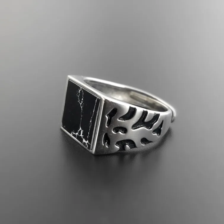 Natural Black Onyx Square Stone Sterling Silver Mens Ring Wide Band Vintage 925 Sterling Silver Jewelry Cool Men Cuff Ring Gifts
Natural Black Onyx Square Stone Sterling Silver Mens Ring Wide Band Vintage 925 Sterling Silver Jewelry Cool Men Cuff Ring Gifts
