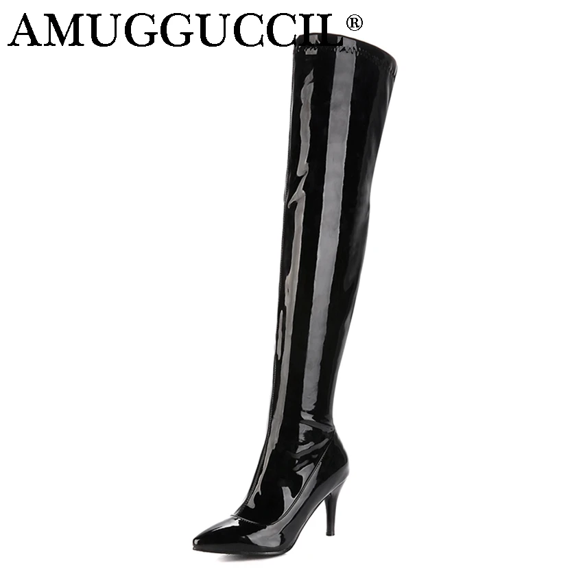 Plus Big Size 32-46 Black Red White Zip High Heel Sexy Over The Knee Thigh High Autumn Winter Women Boot X1643
Plus Big Size 32-46 Black Red White Zip High Heel Sexy Over The Knee Thigh High Autumn Winter Women Boot X1643