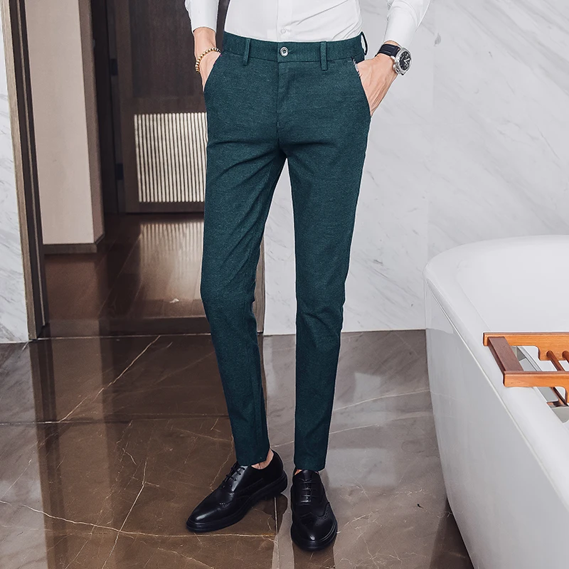 2018 New Arrival Men Casual Pants England Style Slim Fit Trousers Male Long Straight Black Khaki Green Plus Size Mens suit pants
2018 New Arrival Men Casual Pants England Style Slim Fit Trousers Male Long Straight Black Khaki Green Plus Size Mens suit pants