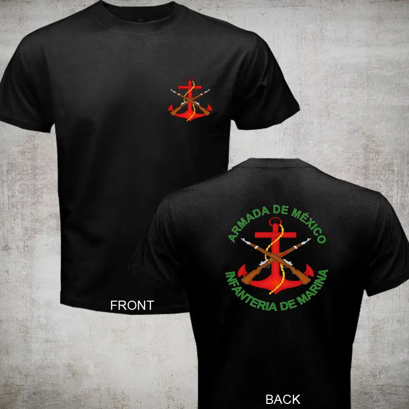 2019 Fashion Armada de Mexico Infanteria de Marina Mexican Navy Army black t shirt 2 sides Tee shirt
2019 Fashion Armada de Mexico Infanteria de Marina Mexican Navy Army black t shirt 2 sides Tee shirt