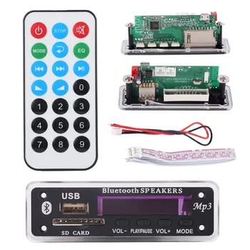 Bluetooth MP3 Decoding Board Module w/ SD Card Slot / USB / FM / Remote Decoding Board Module 12V K5
Bluetooth MP3 Decoding Board Module w/ SD Card Slot / USB / FM / Remote Decoding Board Module 12V K5