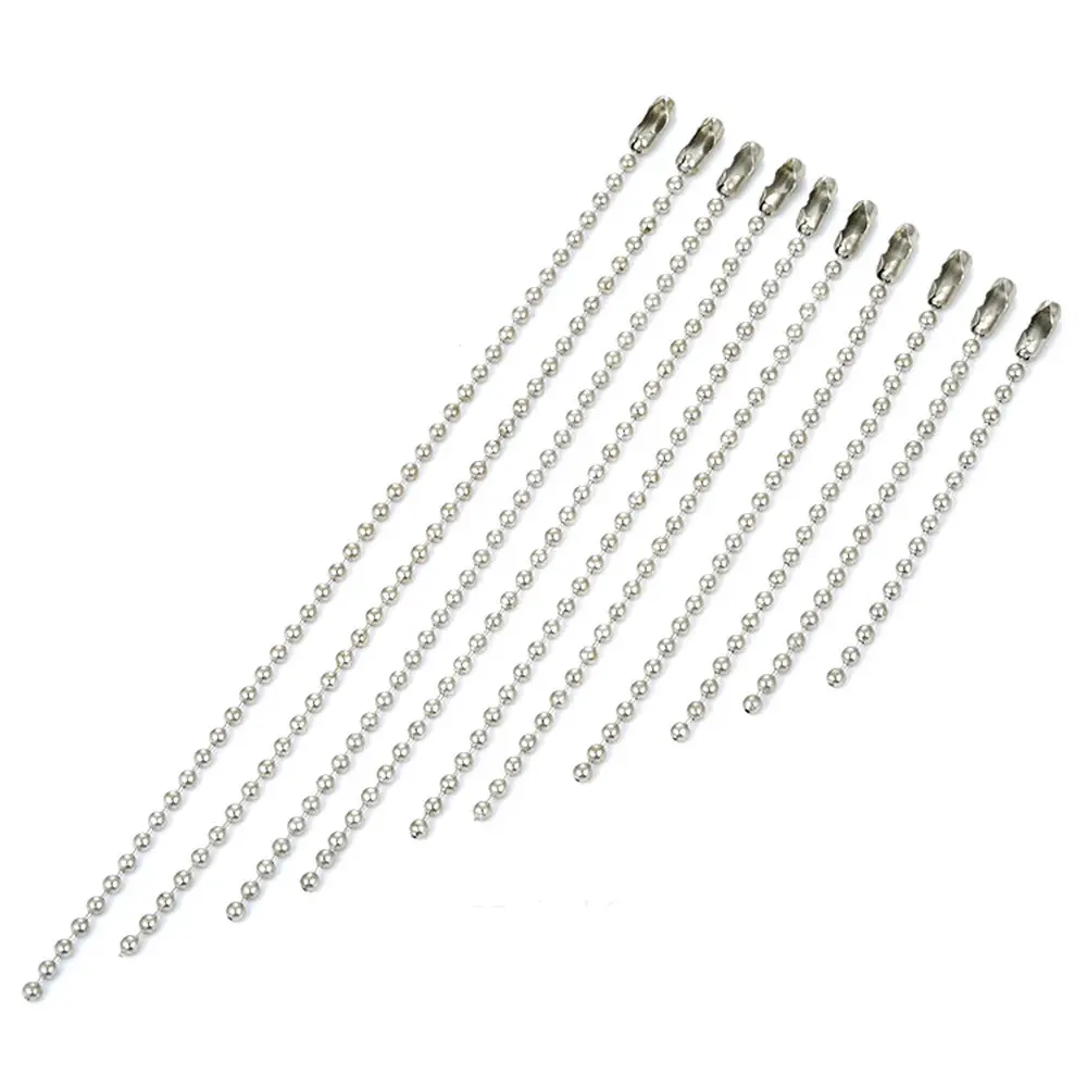 Folsom 50pcs/pack Nickle plated hardware metal ball chain beads size 2.4mm necklace Chain Matching Connectors Jewelry Findings
Folsom 50pcs/pack Nickle plated hardware metal ball chain beads size 2.4mm necklace Chain Matching Connectors Jewelry Findings