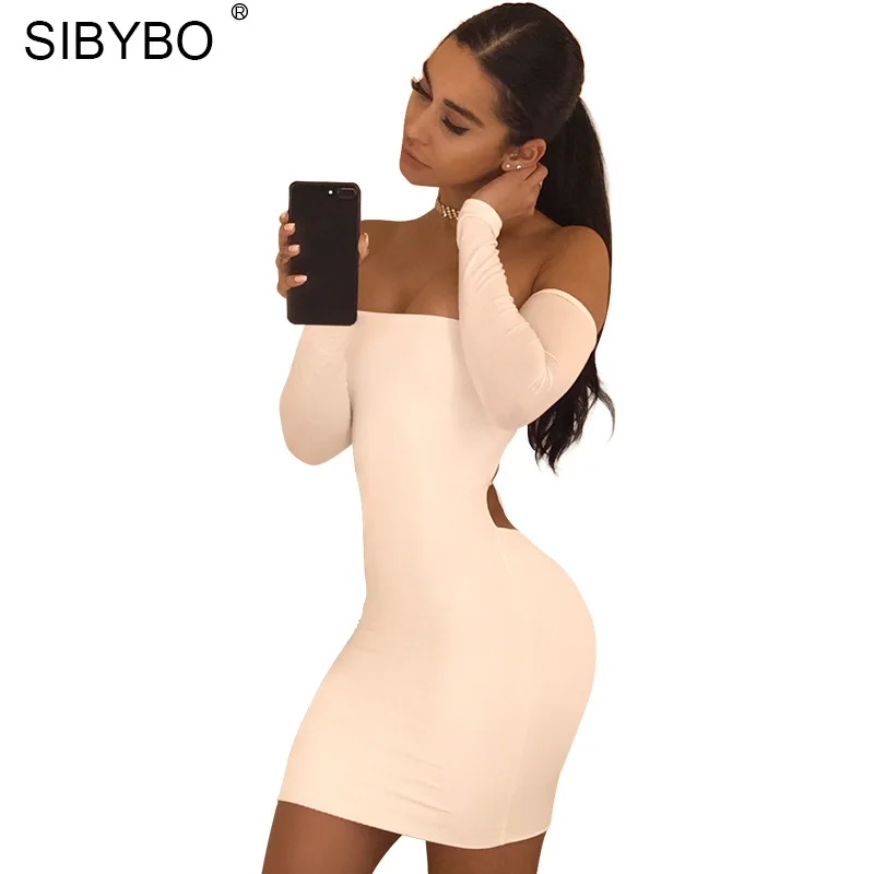 Sibybo Sexy Club Bandage bodycon Summer Dress Women Backless Lace Up Long Sleeve Off Shoulder Party Dresses Vestidos
Sibybo Sexy Club Bandage bodycon Summer Dress Women Backless Lace Up Long Sleeve Off Shoulder Party Dresses Vestidos