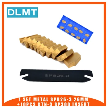 10pcs GTN-3 SP300 Insert For Machine Tools Accessories + Metal SPB26-3 26mm Parting Grooving Cut-Off Blade Tool Holder
10pcs GTN-3 SP300 Insert For Machine Tools Accessories + Metal SPB26-3 26mm Parting Grooving Cut-Off Blade Tool Holder