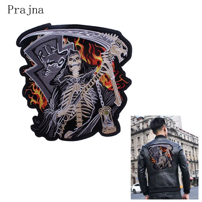 Prajna Big Rock Motorcycle Patch Stalker Grim Reaper Skull Patch Iron On Ironing Embroidered Biker Patches For Clothes Jacket
Prajna Big Rock Motorcycle Patch Stalker Grim Reaper Skull Patch Iron On Ironing Embroidered Biker Patches For Clothes Jacket