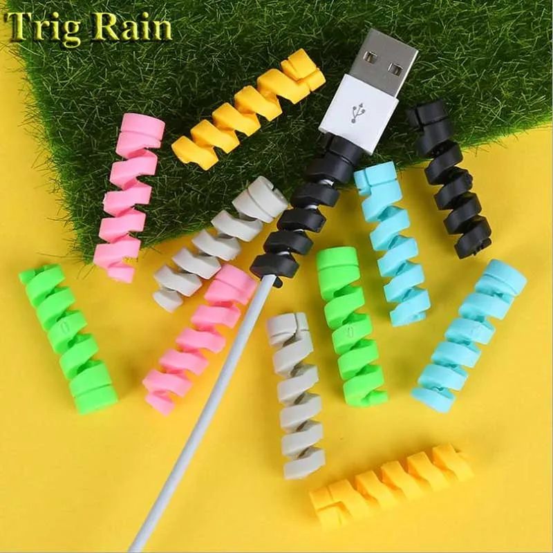 Spiral Cable protector Data Line Silicone Bobbin winder Protective For iphone Samsung Android USB Charging earphone Case Cover
Spiral Cable protector Data Line Silicone Bobbin winder Protective For iphone Samsung Android USB Charging earphone Case Cover