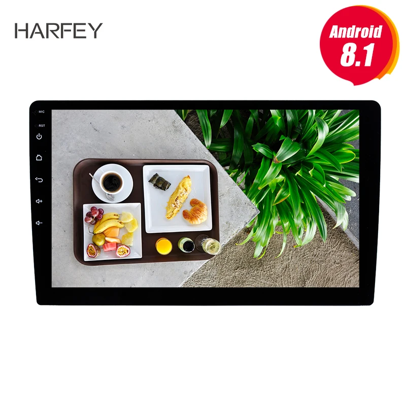 Harfey Android 8 1 2 Din 10 "Универсальное автомобильное радио GPS Bluetooth аудио стерео