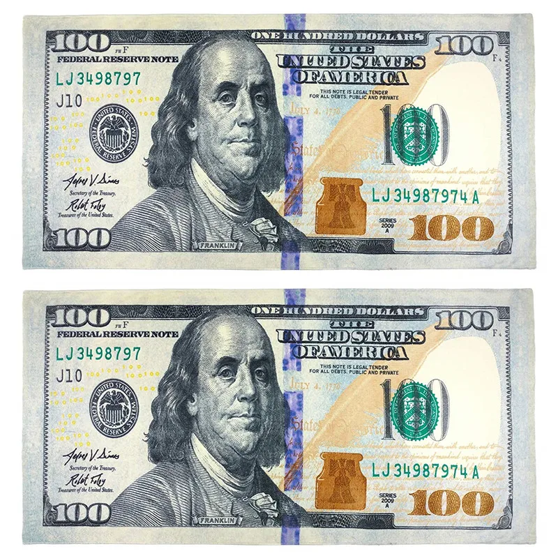 HUGSIDEA 3D Dollar Bill Pattern Towels Microfiber Home Textile for Women Men Bath Face Hair Sport Large Thick Beach Yoga Blanket
HUGSIDEA 3D Dollar Bill Pattern Towels Microfiber Home Textile for Women Men Bath Face Hair Sport Large Thick Beach Yoga Blanket