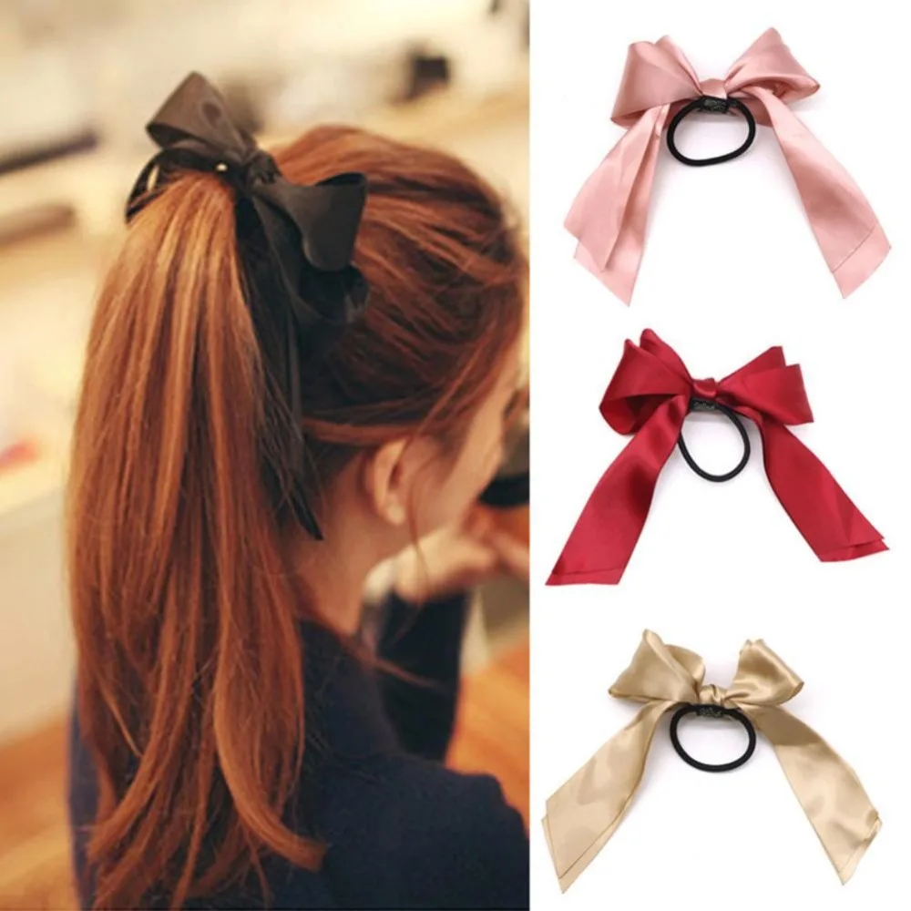 Women Rubber Bands Tiara Satin Ribbon Hair Bow Elastic Hair Band Rope Scrunchies Ponytail Holder Gum for Girls Hair Accessories
Women Rubber Bands Tiara Satin Ribbon Hair Bow Elastic Hair Band Rope Scrunchies Ponytail Holder Gum for Girls Hair Accessories