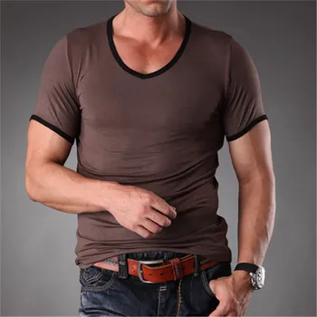 High Quality Bamboo Fiber Plain Blank T Shirt For Men V Neck Slim Fit Workout Tops 2019 New Mens Clothes MT-1351
High Quality Bamboo Fiber Plain Blank T Shirt For Men V Neck Slim Fit Workout Tops 2019 New Mens Clothes MT-1351