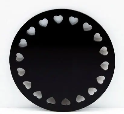 100*100 Creative black acrylic coasters round disk hearts European coffee cup tea table insulation mat home decoration gifts
100*100 Creative black acrylic coasters round disk hearts European coffee cup tea table insulation mat home decoration gifts