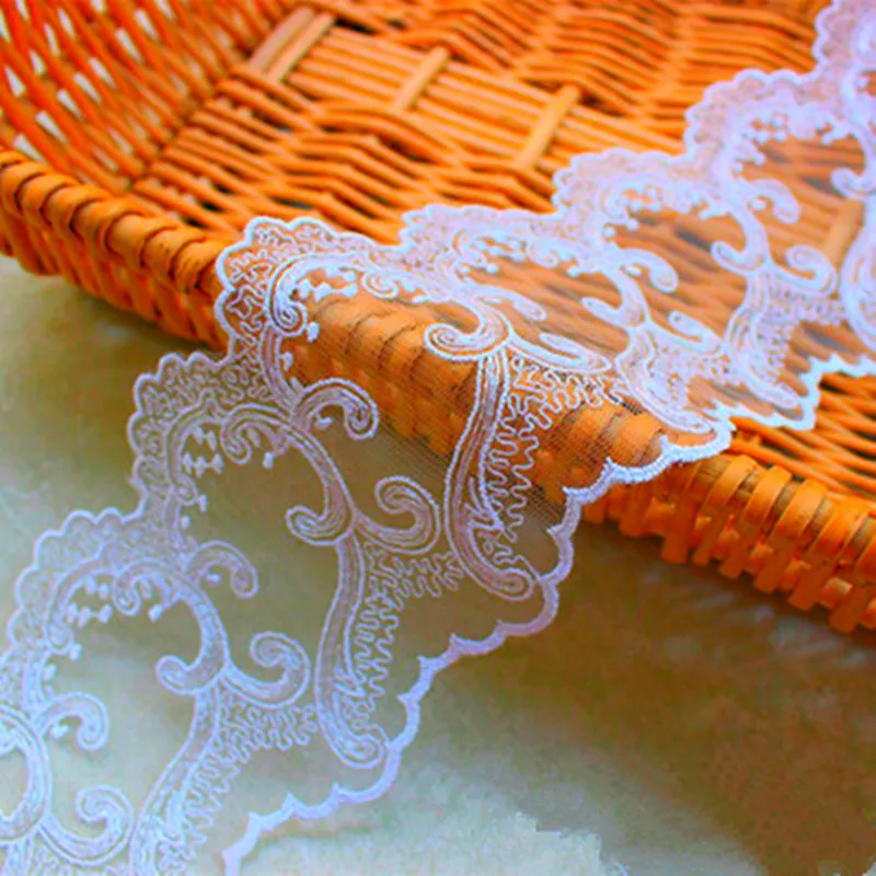 1yards French Lace Fabric Promotion width 8cm Garments Umbrella Accessories Clothing Toys Handmade Dress Sewing white Lace Trim
1yards French Lace Fabric Promotion width 8cm Garments Umbrella Accessories Clothing Toys Handmade Dress Sewing white Lace Trim