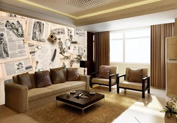 Home Decoration Continental retro Newspapers classic wallpaper for walls 3d stereoscopic wallpaper
Home Decoration Continental retro Newspapers classic wallpaper for walls 3d stereoscopic wallpaper