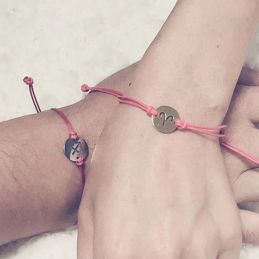 SHE WEIER браслет дружбы фенечки для женщин 12 созвездий braclet ручная цепочка braslet