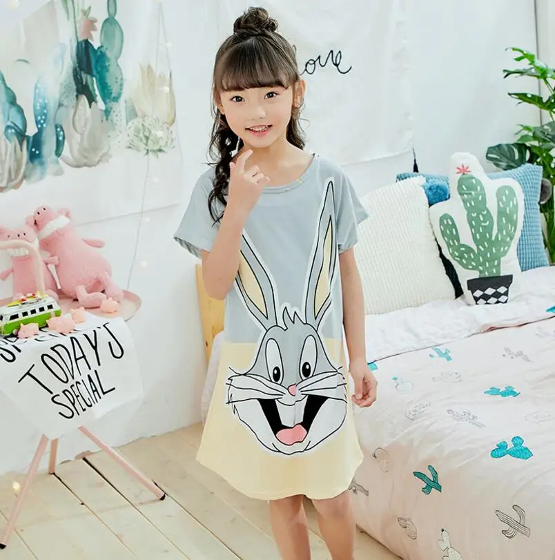 Summer Kids Sleeping Dress Toddler Girls Nightgown Short sleeved Cartoon Children Princess Nightdress Clothing child night skirt
Summer Kids Sleeping Dress Toddler Girls Nightgown Short sleeved Cartoon Children Princess Nightdress Clothing child night skirt