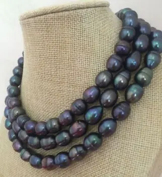 stunning 9-10mm tahitian black pearl necklace 17- 18-19inch 925Silver clasp
stunning 9-10mm tahitian black pearl necklace 17- 18-19inch 925Silver clasp