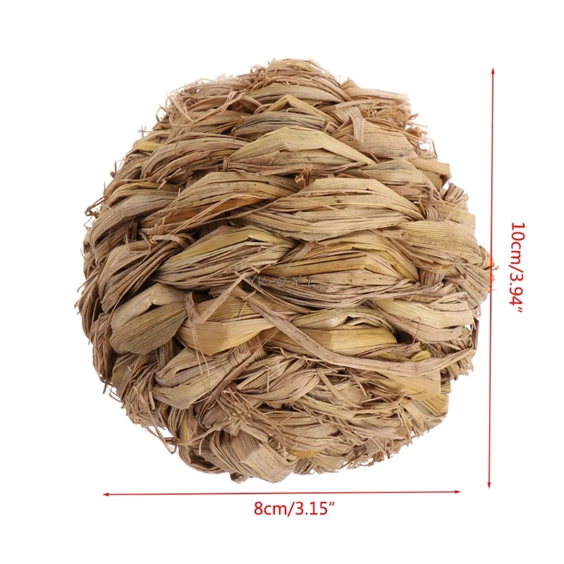 10cm Pet Chew Toy Natural Grass Ball with Bell for Rabbit Hamster Guinea Pig for Tooth Cleaning
10cm Pet Chew Toy Natural Grass Ball with Bell for Rabbit Hamster Guinea Pig for Tooth Cleaning
