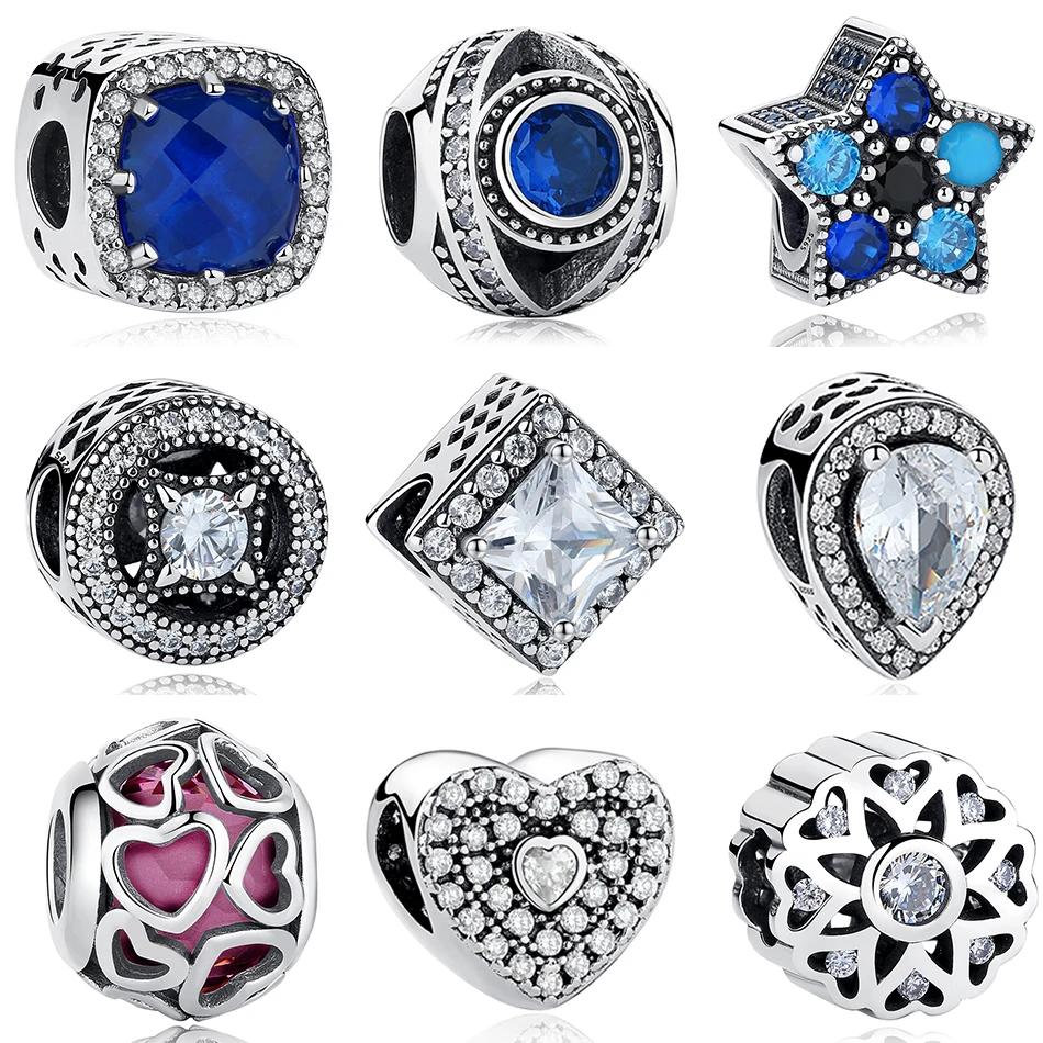 Authentic 925 Sterling Silver Bead Blue Crystal Star Lucky Eye Love Heart Charm Beads Fit Women DIY Bracelets Bangles Jewelry
Authentic 925 Sterling Silver Bead Blue Crystal Star Lucky Eye Love Heart Charm Beads Fit Women DIY Bracelets Bangles Jewelry