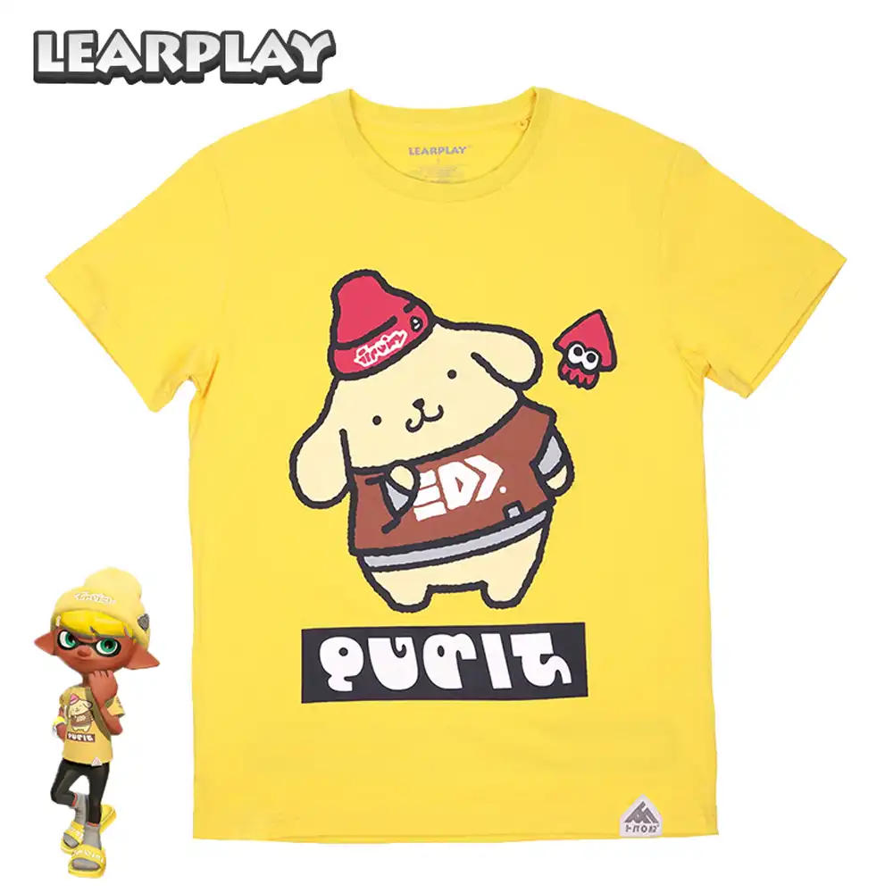 Splatoon カーニバル綿 Tシャツシナモロールポンポン Purin 半袖 Tシャツキッズ大人漫画かわいい夏ファミリー摩耗トップ Gooum