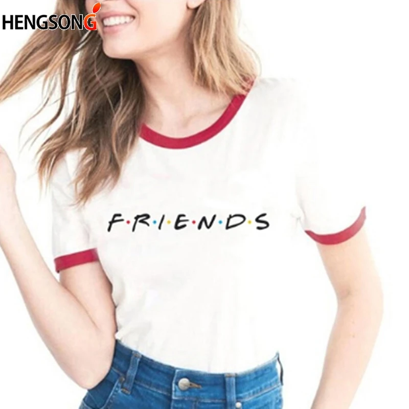 Female T-Shirt For Women Retro Friends TV Show Graphic T Shirt Hipster White Trim Short Sleeve Women T-Shirt Tshirt
Female T-Shirt For Women Retro Friends TV Show Graphic T Shirt Hipster White Trim Short Sleeve Women T-Shirt Tshirt