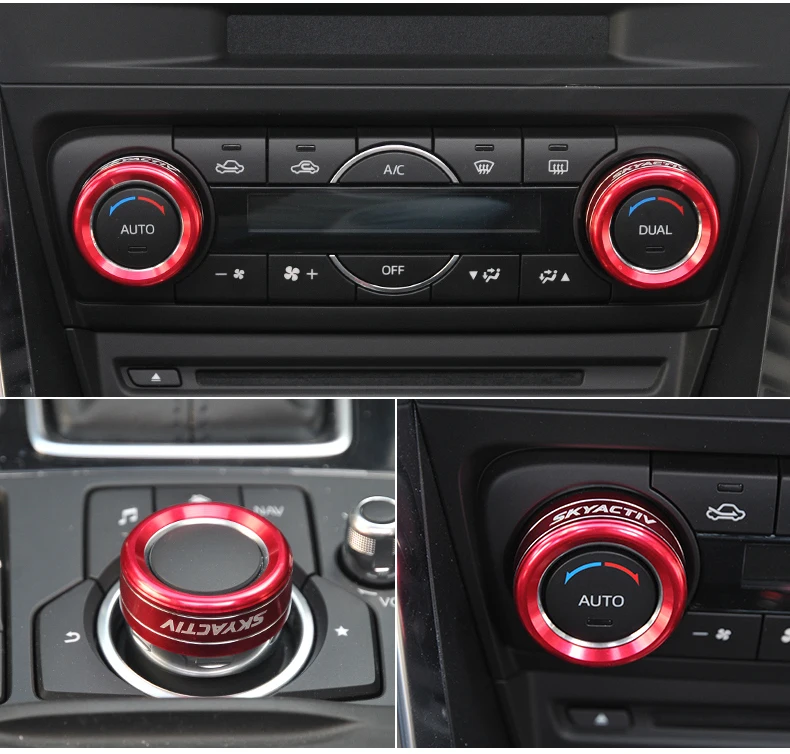 3pcs Aluminum Air Conditioning Knob Control Switch Car Stickers Ring Decorative Circle For Mazda CX-5 2015 CX-4 Atenza 2017 2018
3pcs Aluminum Air Conditioning Knob Control Switch Car Stickers Ring Decorative Circle For Mazda CX-5 2015 CX-4 Atenza 2017 2018