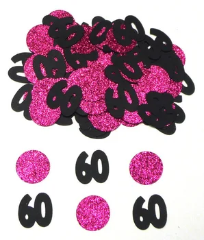 Black 60 and Deep Hot Pink Glitter Circle Themed Party Assorted Pieces for a Birthday Party Table decor scrapbook Confettis
Black 60 and Deep Hot Pink Glitter Circle Themed Party Assorted Pieces for a Birthday Party Table decor scrapbook Confettis