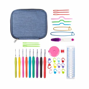 37Pcs/set MultiColor Crochet Hooks Yarn Knitting Needles Set Kit with Case Tools ,Curve Needle Crochet Latch As Gift
37Pcs/set MultiColor Crochet Hooks Yarn Knitting Needles Set Kit with Case Tools ,Curve Needle Crochet Latch As Gift