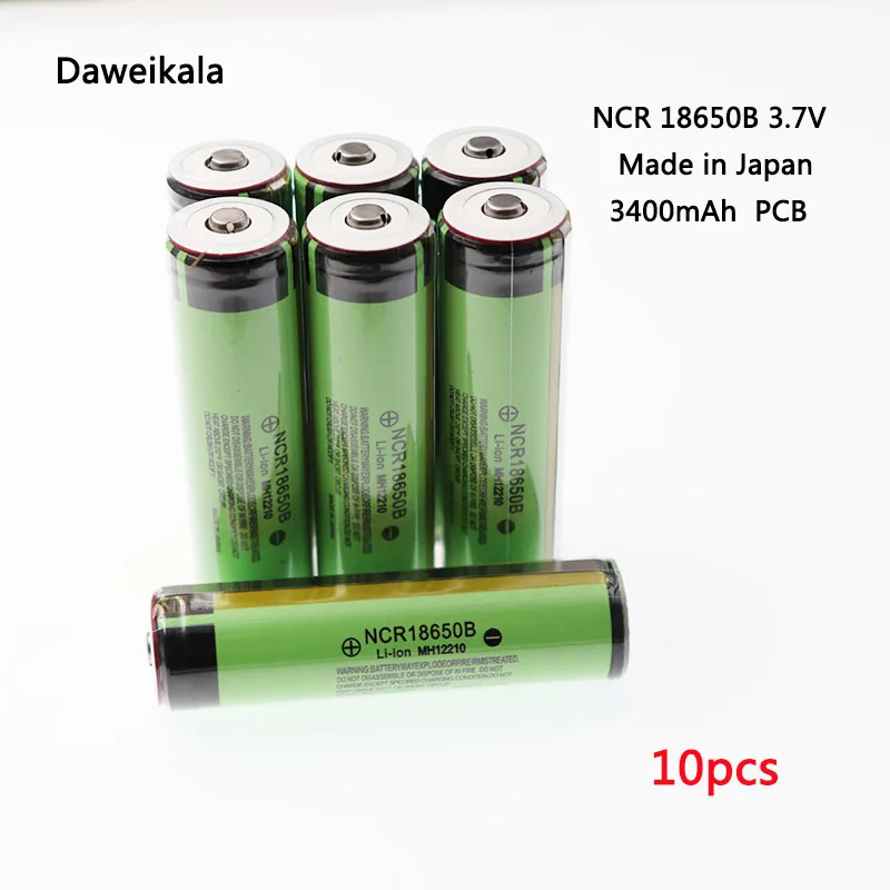 10PCS 100% Original Made in Japan NCR 18650B 3400mAh battery 3.7V Li-ion Rechargeable battery PCB Protected + Free Shopping
10PCS 100% Original Made in Japan NCR 18650B 3400mAh battery 3.7V Li-ion Rechargeable battery PCB Protected + Free Shopping