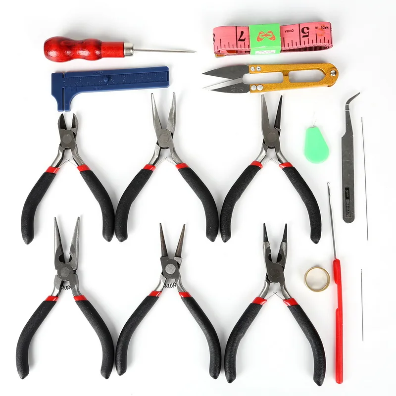 16pcs/set Jewelry Tools Jewelry Making Set Flat Nose Pliers Beading Needles Kit Fit DIY Jewelry Making Tools & Equipment
16pcs/set Jewelry Tools Jewelry Making Set Flat Nose Pliers Beading Needles Kit Fit DIY Jewelry Making Tools & Equipment