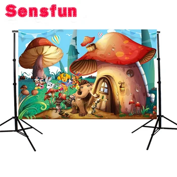 5x3ft Sensfun Vinyl fabric Cartoon Photocall Mushroom Children Custom Photo Studio Backdrop Background Banner
5x3ft Sensfun Vinyl fabric Cartoon Photocall Mushroom Children Custom Photo Studio Backdrop Background Banner