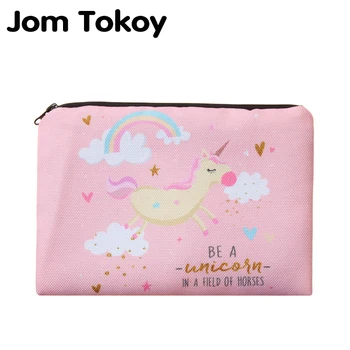 Jom Tokoy New Pink unicorn Simple Square Cosmetic Bag 3D Printed Polyester Travell Makeup bags
Jom Tokoy New Pink unicorn Simple Square Cosmetic Bag 3D Printed Polyester Travell Makeup bags