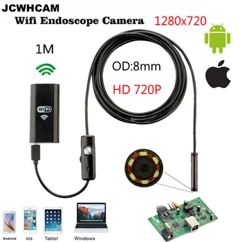 JCWHCAM 8mm Len Wifi Android Ios Endoscope Camera 1M 2M Waterproof Snake Tube Pipe Borescope 720P for Iphone Camera Endoscope
JCWHCAM 8mm Len Wifi Android Ios Endoscope Camera 1M 2M Waterproof Snake Tube Pipe Borescope 720P for Iphone Camera Endoscope