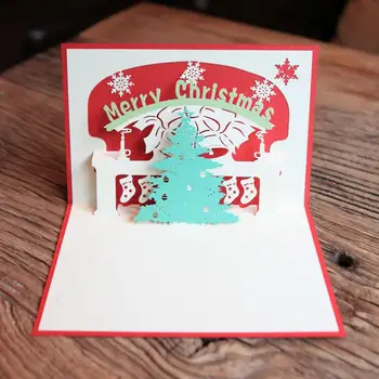 Creative Paper Craft Christmas Tree 3D Pop Up Greeting Cards DIY Paper Postcards Invitations Card Merry Christmas 3pcs/lot 
Creative Paper Craft Christmas Tree 3D Pop Up Greeting Cards DIY Paper Postcards Invitations Card Merry Christmas 3pcs/lot