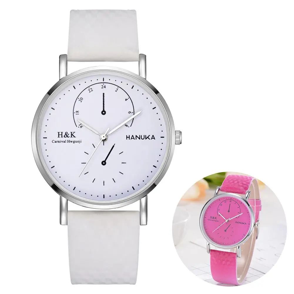Sunlight Color Changing Watch Simple Faux Leather Girl Women Quartz Analog Wrist Watch
Sunlight Color Changing Watch Simple Faux Leather Girl Women Quartz Analog Wrist Watch