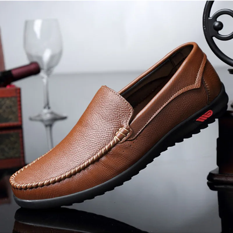 Genuine Leather Men loafers Shoes Slip On Driving breathable spring Shoes Flats Male Hombre Quality Casual Fashion shoes men k3
Genuine Leather Men loafers Shoes Slip On Driving breathable spring Shoes Flats Male Hombre Quality Casual Fashion shoes men k3