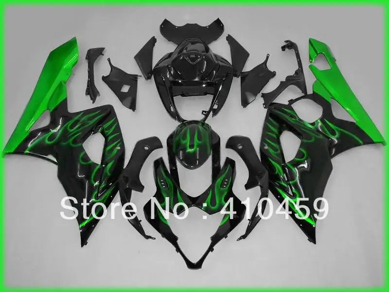 Motorcycle Fairing kit for SUZUKI GSXR1000 GSX-R1000 GSXR 1000 K5 05 06 2005 2006 green flames black ABS Fairings set SN21
Motorcycle Fairing kit for SUZUKI GSXR1000 GSX-R1000 GSXR 1000 K5 05 06 2005 2006 green flames black ABS Fairings set SN21