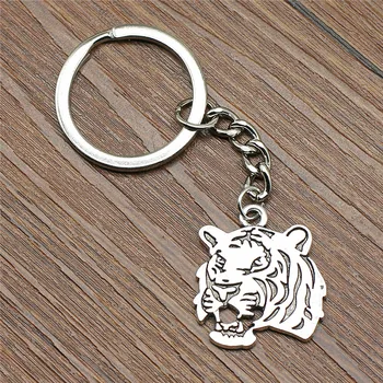 2 Pieces Keyring Tiger Keychain 27x24mm Silver Plated New Fashion Handmade Metal KeyChain Souvenir Gifts For Women B11488
2 Pieces Keyring Tiger Keychain 27x24mm Silver Plated New Fashion Handmade Metal KeyChain Souvenir Gifts For Women B11488