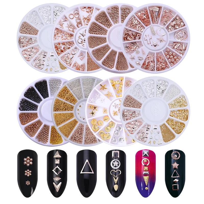 BORN PRETTY Rose Gold Beads 3D Nail Art Decorations in Wheel Silver Black Multi-size DIY Nail Decoration Body Art
BORN PRETTY Rose Gold Beads 3D Nail Art Decorations in Wheel Silver Black Multi-size DIY Nail Decoration Body Art