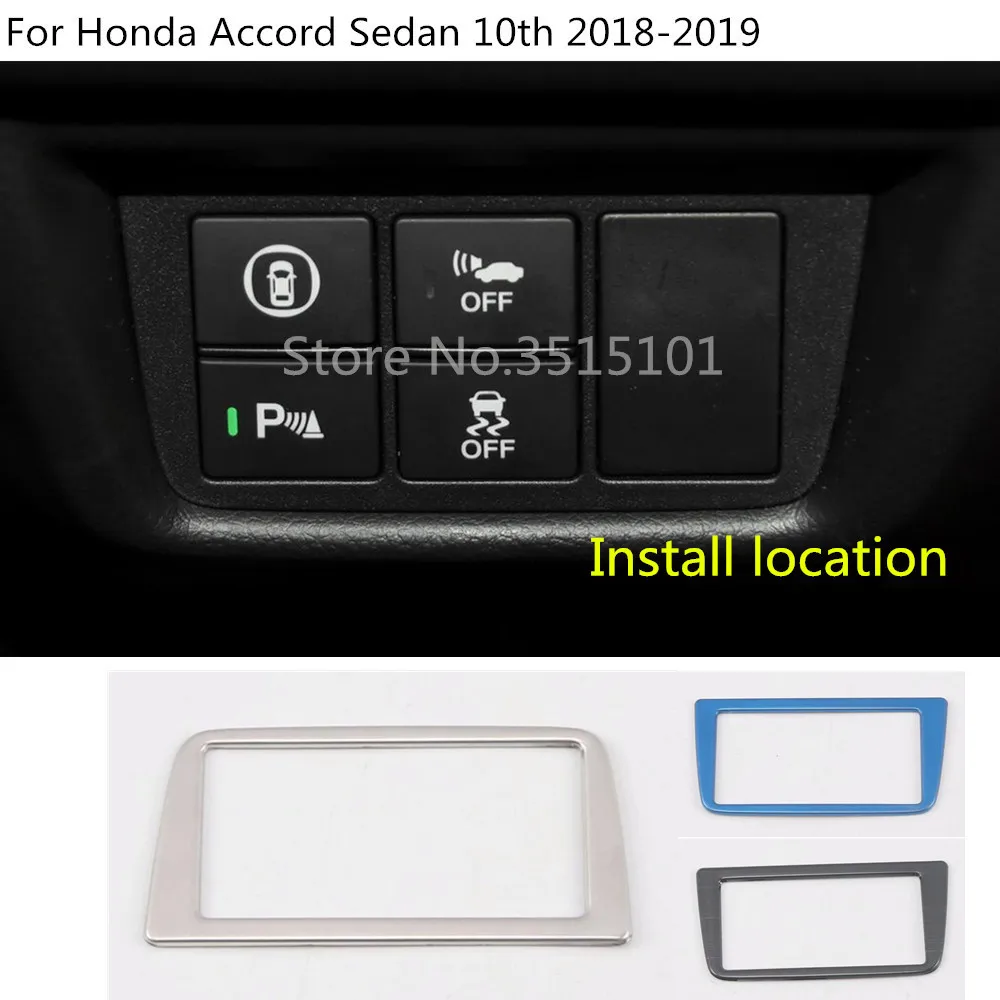 car styling cover Stainless steel front head fog light lamp switch trim frame For Honda Accord sedan 10th 2018 2019
car styling cover Stainless steel front head fog light lamp switch trim frame For Honda Accord sedan 10th 2018 2019