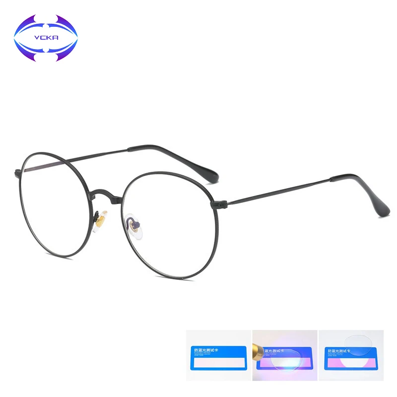 VCKA Blue Light Round Glasses Vintage Women Fashion Men Eyewear Frames Rays Protection Clear Lens metal computer eyewear
VCKA Blue Light Round Glasses Vintage Women Fashion Men Eyewear Frames Rays Protection Clear Lens metal computer eyewear