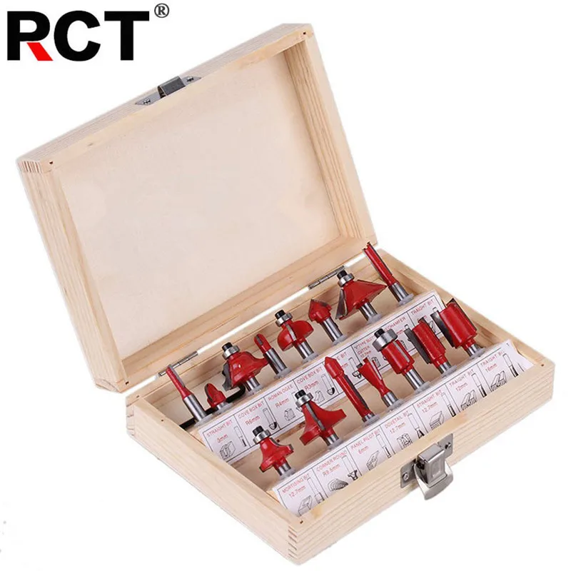 15PCS 1/4" Professional Shank Tungsten Carbide Router Bit Set Wood Case tool kit Milling Cutter Router bit set 6.35mm
15PCS 1/4" Professional Shank Tungsten Carbide Router Bit Set Wood Case tool kit Milling Cutter Router bit set 6.35mm