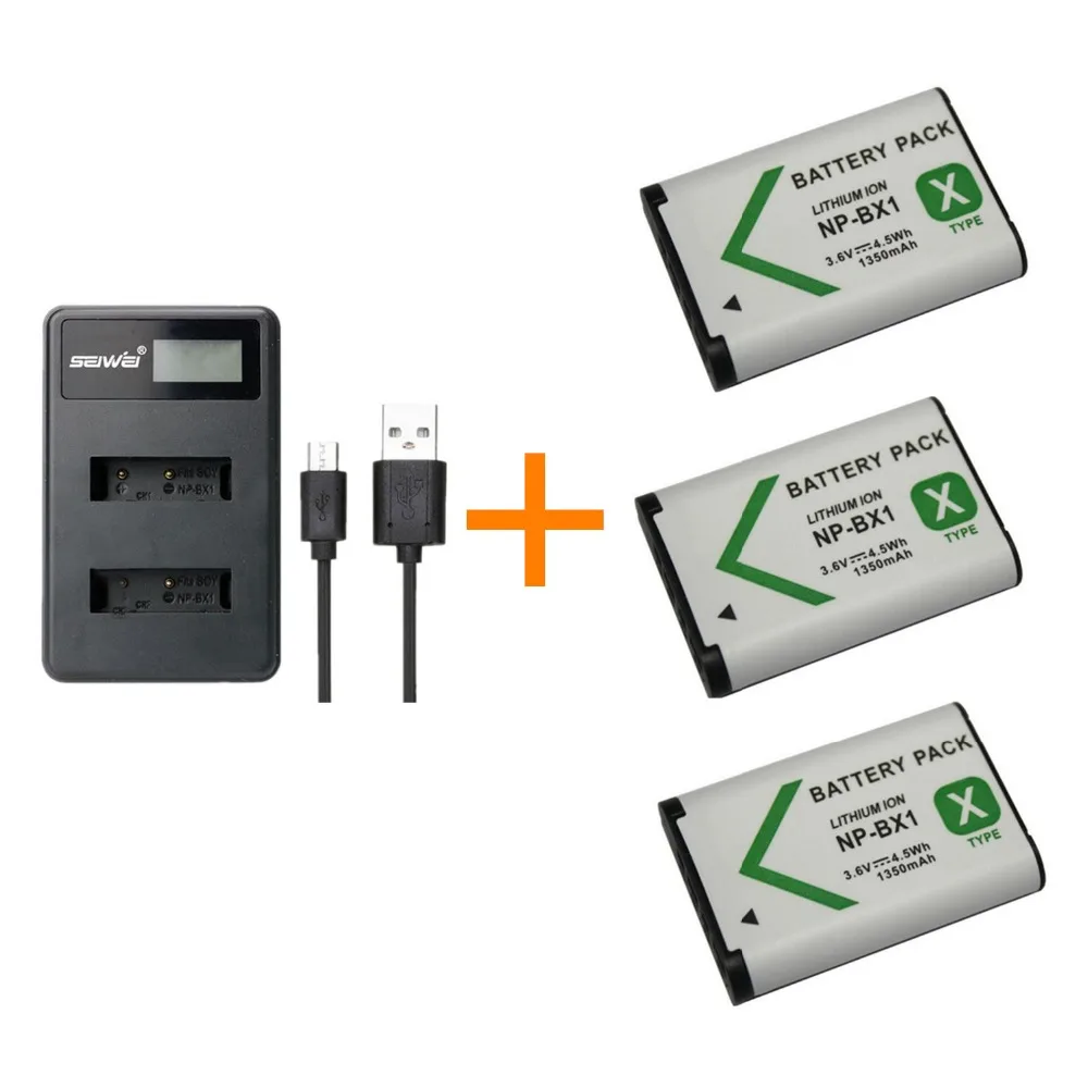 3 pcs 1350mAh NP-BX1 NPBX1 BX1 Battery With LCD Dual Battery Charger for Sony DSC-RX100 IV RX10 II RX1 HX300 WX300 WX500
3 pcs 1350mAh NP-BX1 NPBX1 BX1 Battery With LCD Dual Battery Charger for Sony DSC-RX100 IV RX10 II RX1 HX300 WX300 WX500