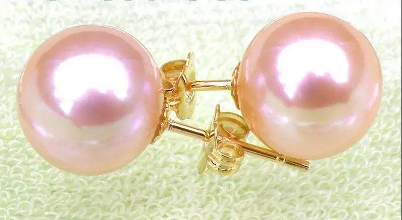 Free Shipping >>>> 18k Solid Yellow Gold Round AAA+++ 9mm Genuine Seedless Pink Pearls Earring
Free Shipping >>>> 18k Solid Yellow Gold Round AAA+++ 9mm Genuine Seedless Pink Pearls Earring