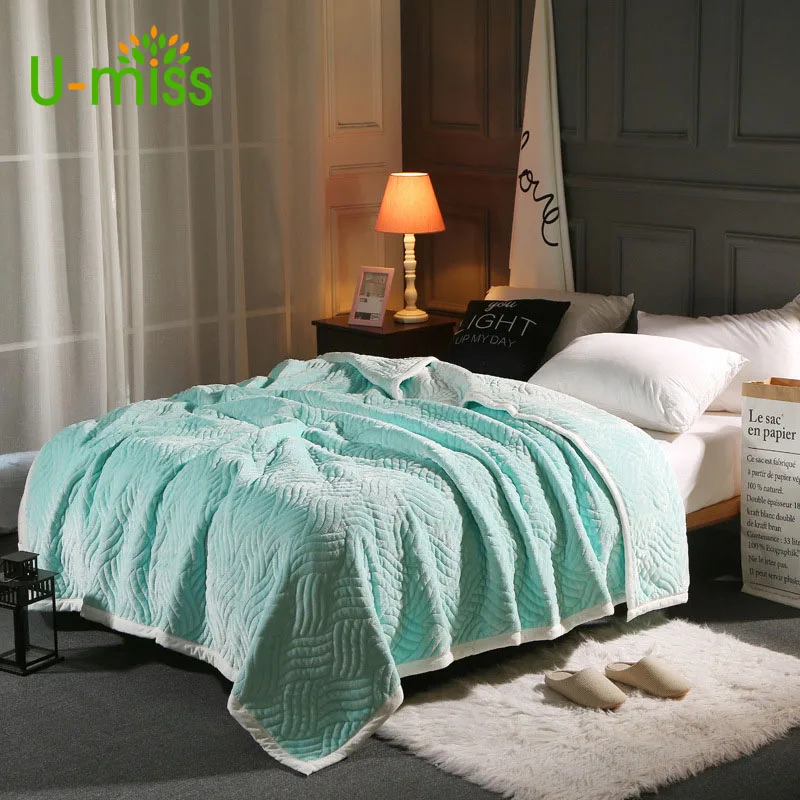 U-miss Spring and Autumn 100% Polyester Raschel Blanket for Beds Sofo Woven Solid Thick Rectangle Adults Soft Flannel Blanket
U-miss Spring and Autumn 100% Polyester Raschel Blanket for Beds Sofo Woven Solid Thick Rectangle Adults Soft Flannel Blanket