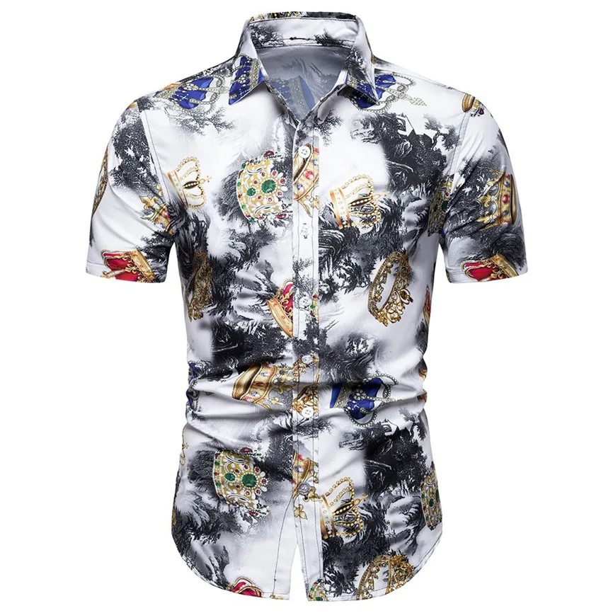 2019 Mens Shirt New Fashion Hot Summer Casual Men's New Bohe Floral Short Sleeve Basic Mens Shirt Top Plus Size 40@
2019 Mens Shirt New Fashion Hot Summer Casual Men's New Bohe Floral Short Sleeve Basic Mens Shirt Top Plus Size 40@