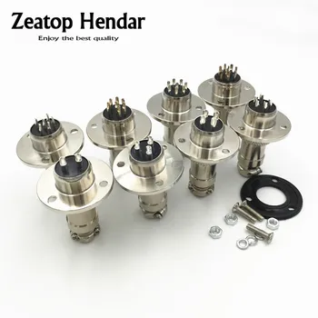 

10Set GX16 with 3 Hole Flange Aviation Connector XLR 16mm 2 3 4 5 6 7 8 9 Pin Female Plug Male Chassis Mount Circular Socket