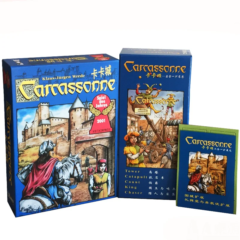 Carcassonne/ 5 in 1 / 2 in 1 Expand Board Game 2-5 Players For Family/Party/Gift Best Gift Funny Tile-placement Game
Carcassonne/ 5 in 1 / 2 in 1 Expand Board Game 2-5 Players For Family/Party/Gift Best Gift Funny Tile-placement Game
