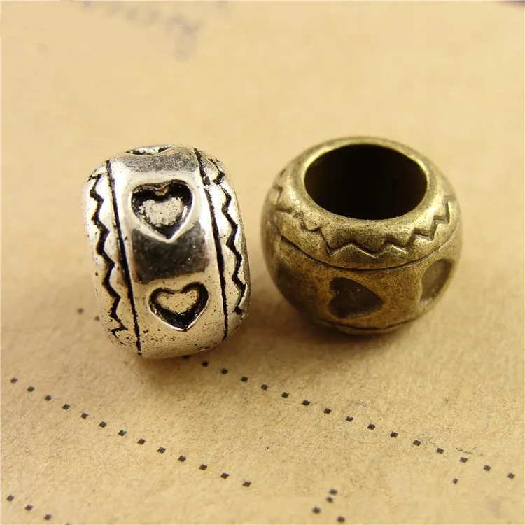 20pcs Tibetan Silver Antique Beads Round Tube Heart Column Spacer Metal Loose Beads for Jewelry Findings Making 6.5mm Inner Dia
20pcs Tibetan Silver Antique Beads Round Tube Heart Column Spacer Metal Loose Beads for Jewelry Findings Making 6.5mm Inner Dia