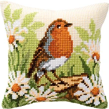 Brid flowers DIY Needlework Kit Unfinished Acrylic Yarn Embroidery Pillow Tapestry Canvas Cushion Front Cross Stitch Pillowcase
Brid flowers DIY Needlework Kit Unfinished Acrylic Yarn Embroidery Pillow Tapestry Canvas Cushion Front Cross Stitch Pillowcase