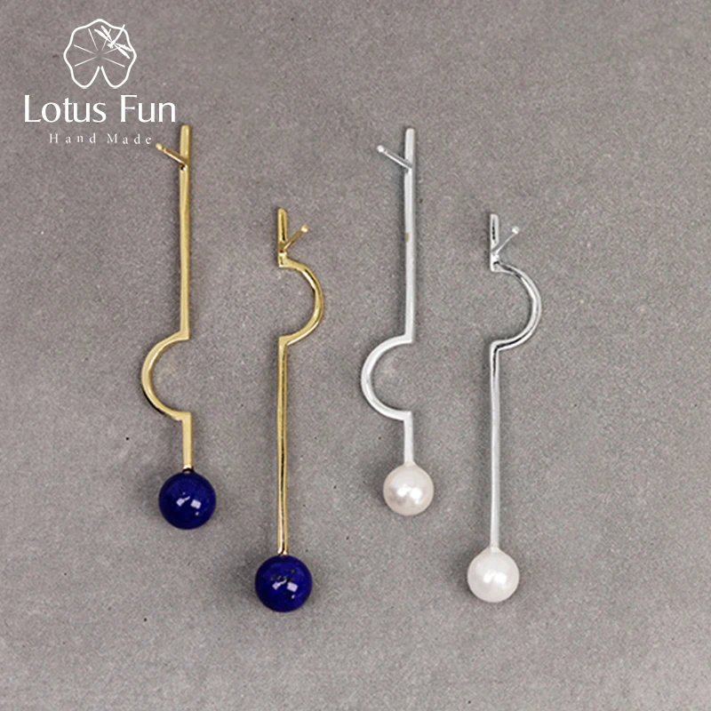 Lotus Fun Real 925 Sterling Silver Natural Stones Handmade Fine Jewelry Modern Minimalism Design Asymmetric Dangle Earrings
Lotus Fun Real 925 Sterling Silver Natural Stones Handmade Fine Jewelry Modern Minimalism Design Asymmetric Dangle Earrings